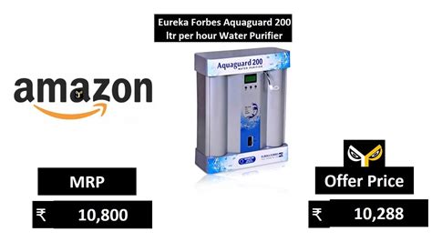Eureka Forbes Aquaguard 200 Ltr Per Hour Water Purifier Youtube