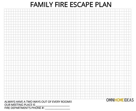 Free Printable Fire Escape Plan Template