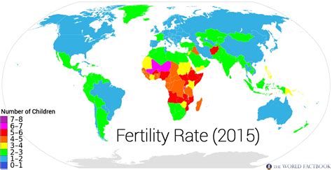 Fertility Rate 2015 Vivid Maps