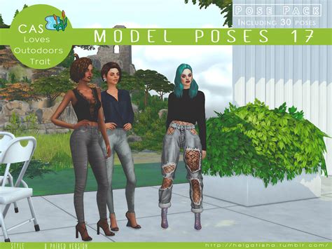 Model Poses 17 Pose Pack Cas Download Cc The Sims