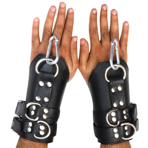 Heavy Leather Bondage Suspension Wrist Cuffs Heavy Duty Etsy