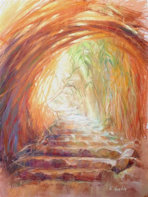 Stairway To Heaven Painting By Elena Genkin Saatchi Art