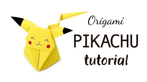 Origami Pikachu Tutorial ★ Pokemon Diy ★ Paper Kawaii Youtube