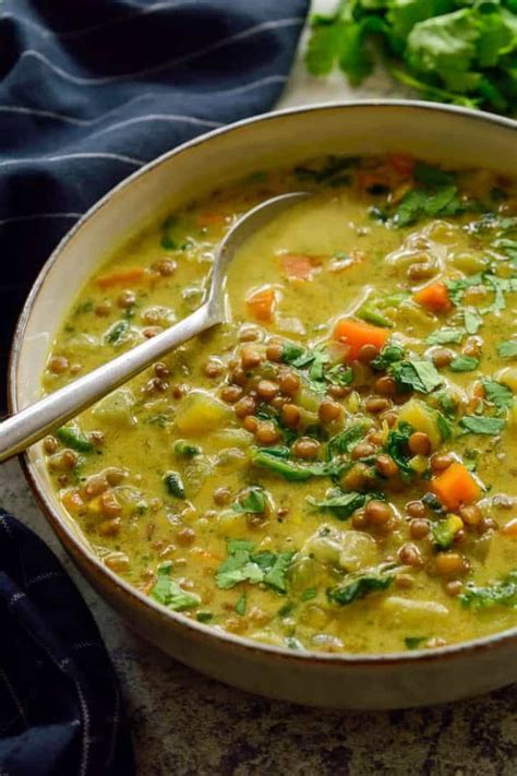Vegan Curry Lentil Soup The Stingy Vegan