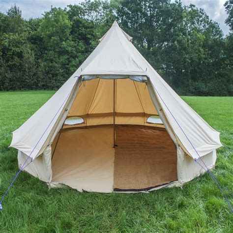 Half Moon Bell Tent Coir Matting Bell Tent Boutique Camping Tent