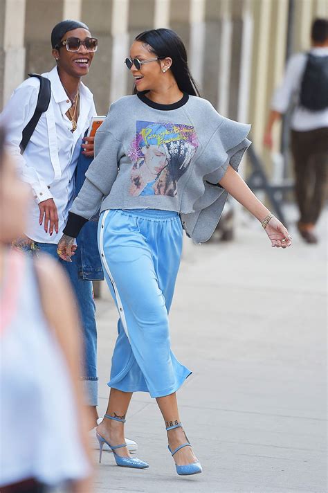 Rihanna Street Style Out In Nyc 922016 Celebmafia