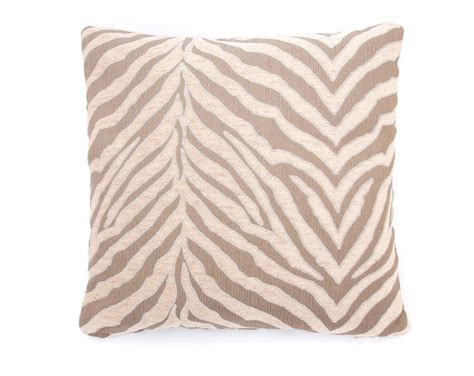 Taupe Zebra Print Pillow Coveranimal Print Pillow Etsy