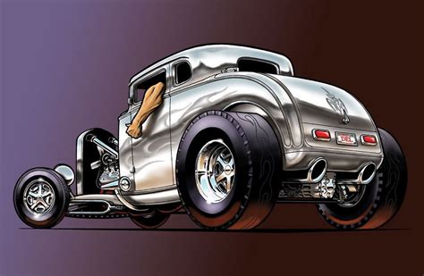 531x750 coloring page hot rod. Mustan Hot Rod Cartoon Art | CARtoons and Hot Rods | Hot ...