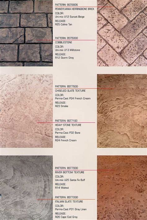 Stamped Concrete Colors Combinations Bailey Hobson