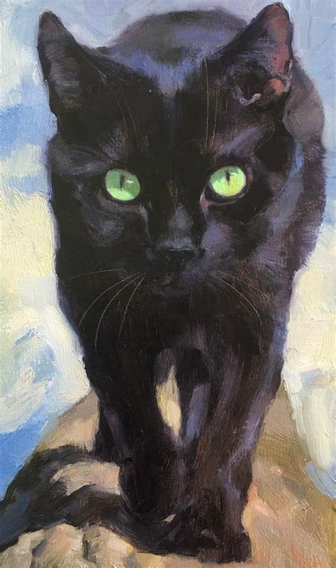 Ralph Black Cat Painting By Dora Hathazi Mendes Artofit