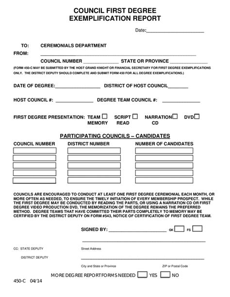 Fill Free Fillable Knights Of Columbus Chicago District 18 Pdf Forms