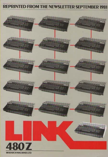 Research Machines Link 480z Promotional Item Computing History