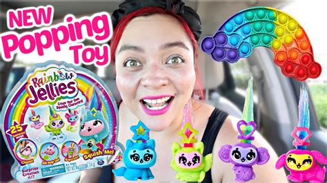 New Popping Toy Rainbow Jellies Plus Shopping For Fidget Toys Youtube