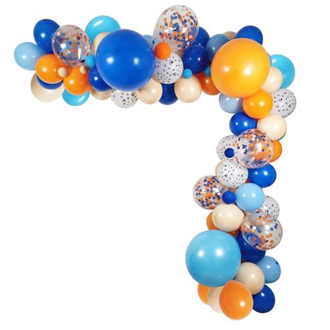Buy 115 Pack Blue Orange Dog Theme Party Balloons Garland Decorations