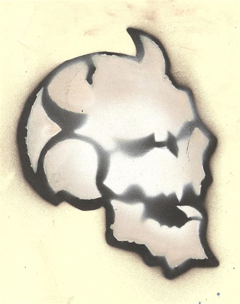 Evil Skull Stencil 2 By Tekieone On Deviantart