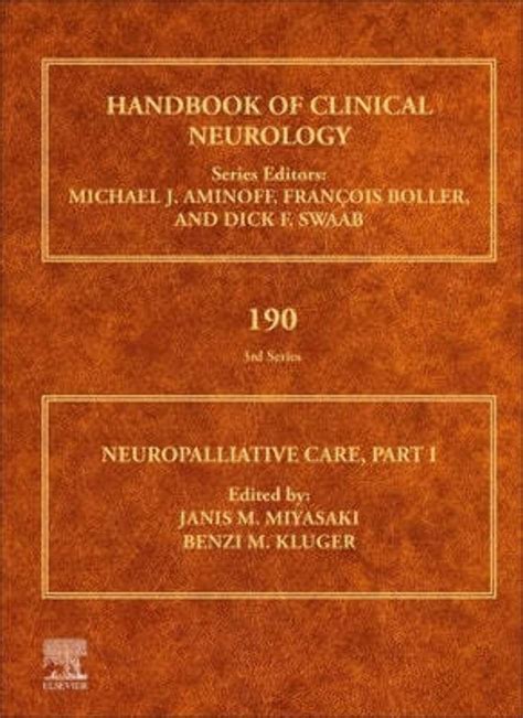 Buy Neuropalliative Care Part I Volume 190 Handbook Of Clinical