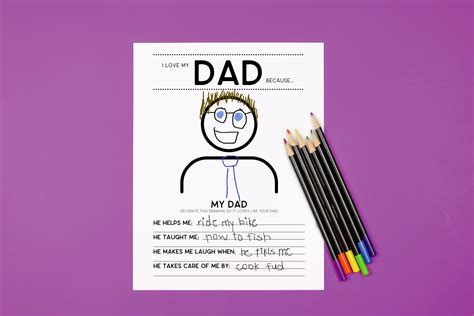 Free I Love My Dad Printables Printables Mad In Crafts
