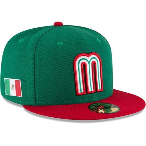 Youth Mexico Baseball New Era Green Red 2017 World Baseball Classic 59fifty Fitted Hat