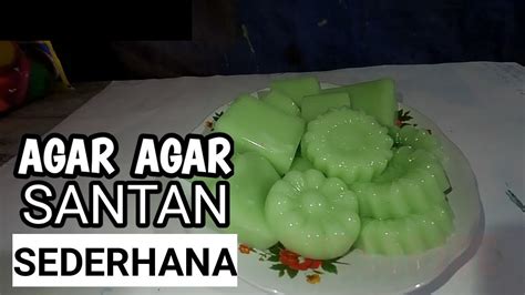 Cara membuat agar nutrijel biasa. Resep agar agar Santan | Sederhana - YouTube