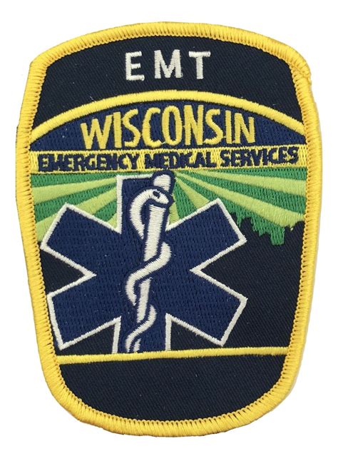 Wi Wisconsin Ems Shoulder Patch Emt