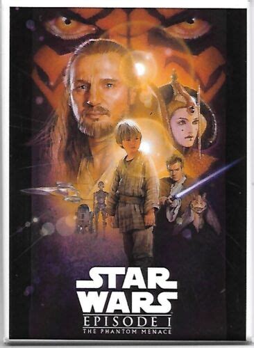 Star Wars Episode I The Phantom Menace Movie Poster Image Refrigerator