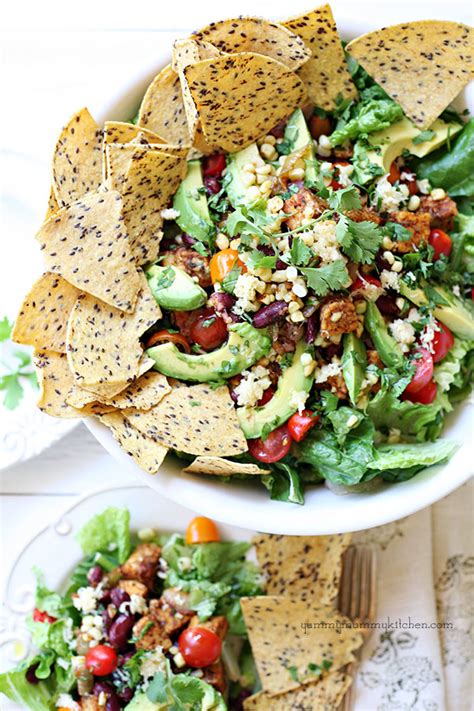 Tandoori chicken, barbecue chops, deep fried chicken, cheese balls recipes. Viva La Fiesta Vegetarian Taco Salad | Yummy Mummy Kitchen ...