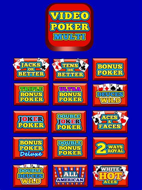 It is played on a computerized console similar in size to a slot machine. Video Poker Multi - FREE Classic Multi Hand Poker Review ...