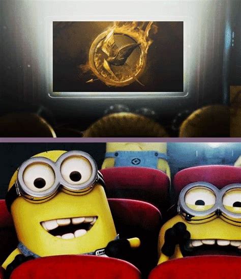 Minions Watching The Hunger Games Hunger Games Hunger Games Humor