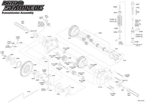 Exploded View Traxxas Nitro Stampede 110 Transmission Astra