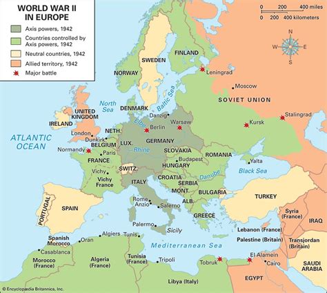 World War Map Of Europe Axis And Allies
