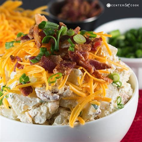 Besides potatoes, the salad contains some chopped cucumber, celery, a small. Loaded Baked Potato Salad Recipe