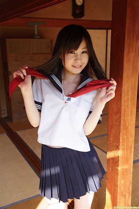 Lemon Mizutama Japanese Sexy Idol Sexy Japanese School Girl Uniform Fashion Photo Shoot Part