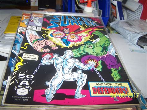 Silver Surfer Comic 58 Nov 1991 Marvel The Defenders Hulk Dr