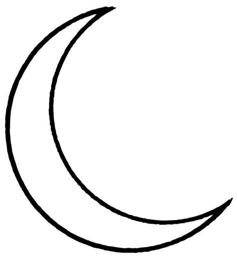 Moon Coloring Page For Kids Coloring Sky
