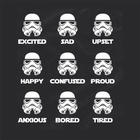 Storm Trooper Emotions Funny T Shirt