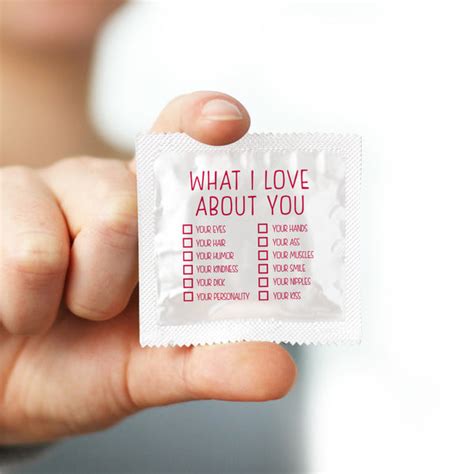What I Love About You Condom 10 Condoms Funny Condoms