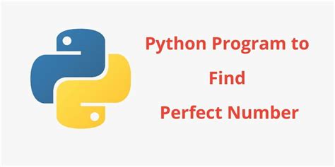 Python Program To Find Perfect Number Tuts Make