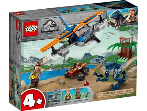 Lego Jurassic World 75942 Velociraptor Biplane Rescue Mission Set Buy Lego Yottabrick