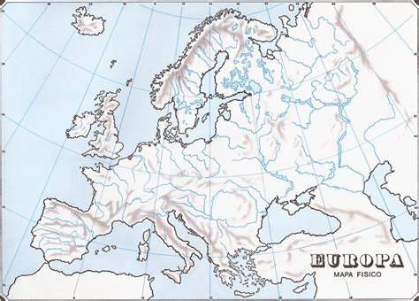 Mapa Mudo Rios Europa Para Imprimir Images
