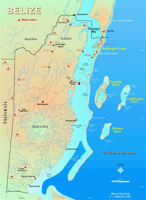 Maps Of Belize Map And Info On Ambergris Caye Belize Map Of Belize