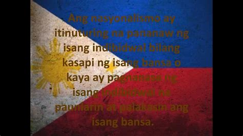 Dahilan Ng Pagpapakita Ng Nasyonalismo Ng Pilipinas Images