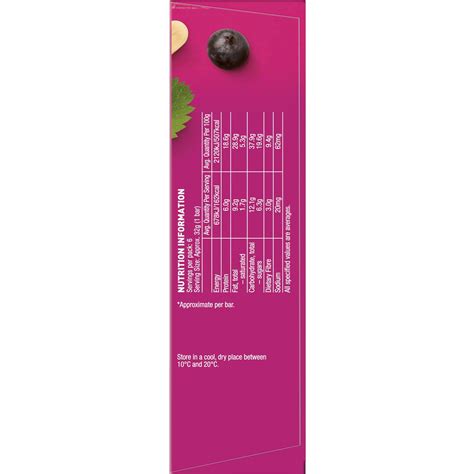 Nice And Natural Roasted Nut Bar Mixed Berry 192g Woolworths