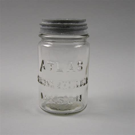 Vintage Atlas Strong Shoulder Mason Pint Jar Canning Jar With Etsy
