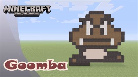 Minecraft Pixel Art Tutorial And Showcase Goomba Super Mario Bros