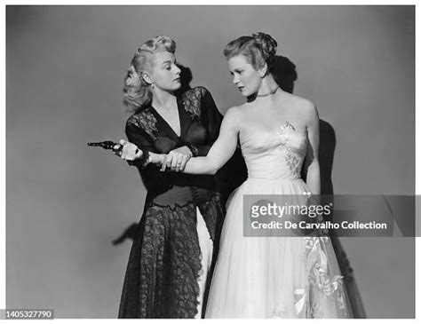 Actress Shelley Winters As Tory And Actress Joan Caulfield As News