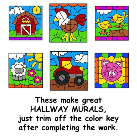 Color By Number Addition 10 20 Farm Animals Theme Made By Teachers