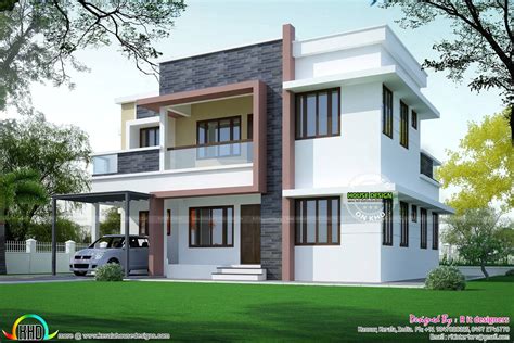 Simple Home Plan Modern Style Kerala Design Floor Plans Jhmrad 74962