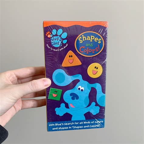 Blues Clues Shapes And Colors Vhs Tape New Sealed Nick Jr Etsy Canada