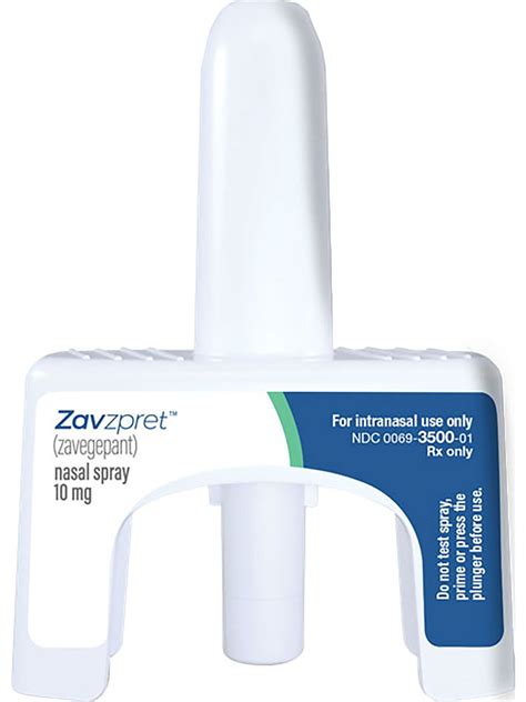 Le Spray Nasal Contre La Migraine Zavzpret™ De Pfizer Est Le Premier à