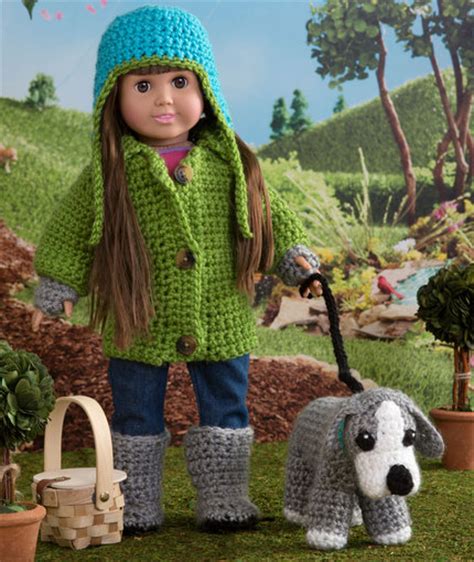 New free projects added weekly! Crochet Patterns Galore - Walking the Dog for Dolls